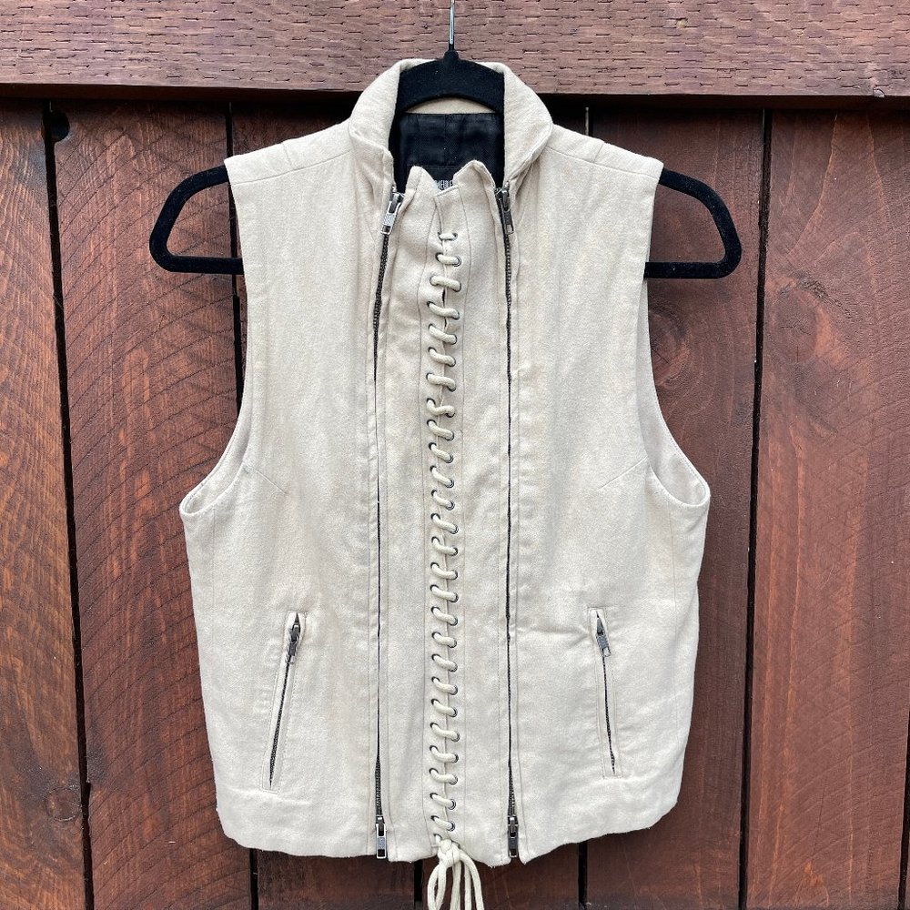 Ann Demeulemeester Fall 2011 Lace Up Waistcoat Vest